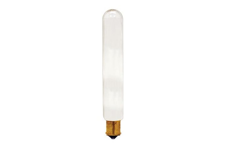 GE, 20 WTT, 120 V, 90 LM, 0.813 IN Diameter, 5.56 IN Length, Double Contact Bayonet (BA15d) Base, 5000 HR Average Life