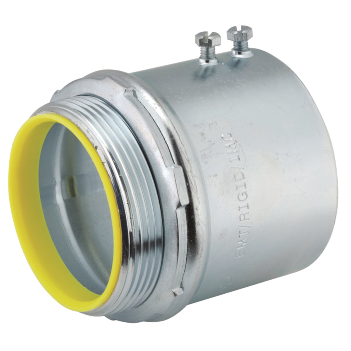 SET-SCREW CONNECTOR, INSULATED, STEEL, 3 IN. TRADE SIZE