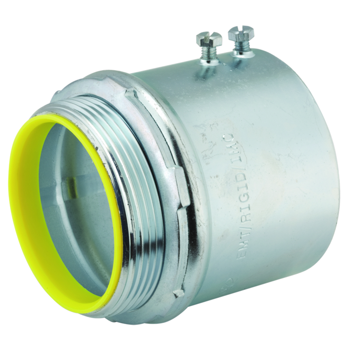 SET-SCREW CONNECTOR, INSULATED, STEEL, 3-1/2 IN. TRADE SIZE