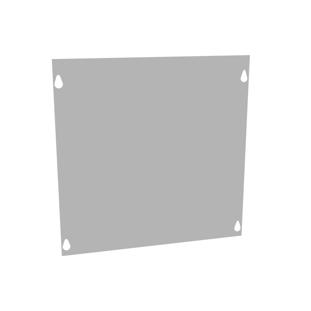 Front Cover Type 1 12x12 Screw Cover ANSI 61 Gray Steel