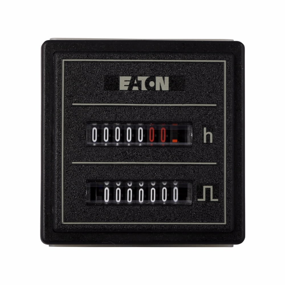 Eaton Combination Time Meter, CEC, Hour, 100-130 Vac, 60 Hz, 55mm sq door mount