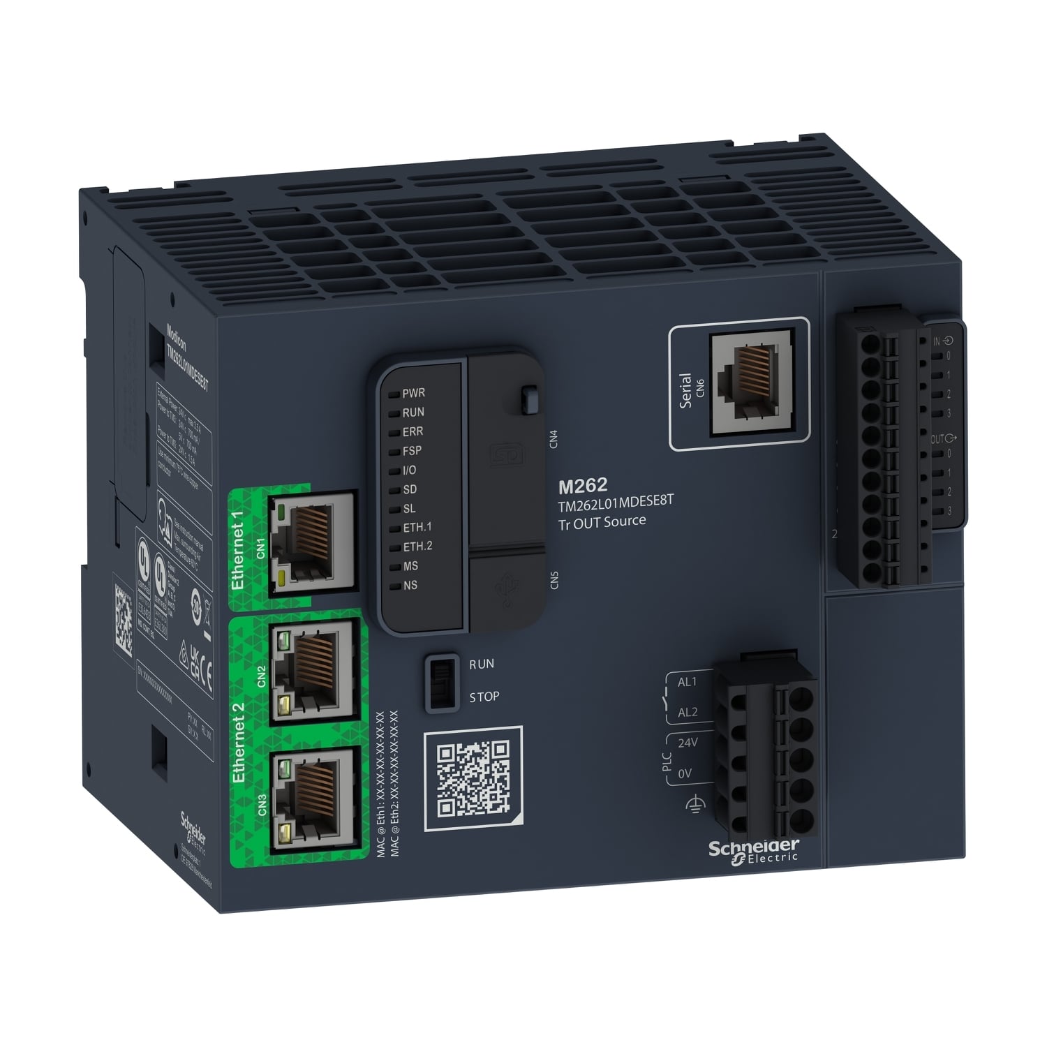 distributed PAC controller, Modicon M262