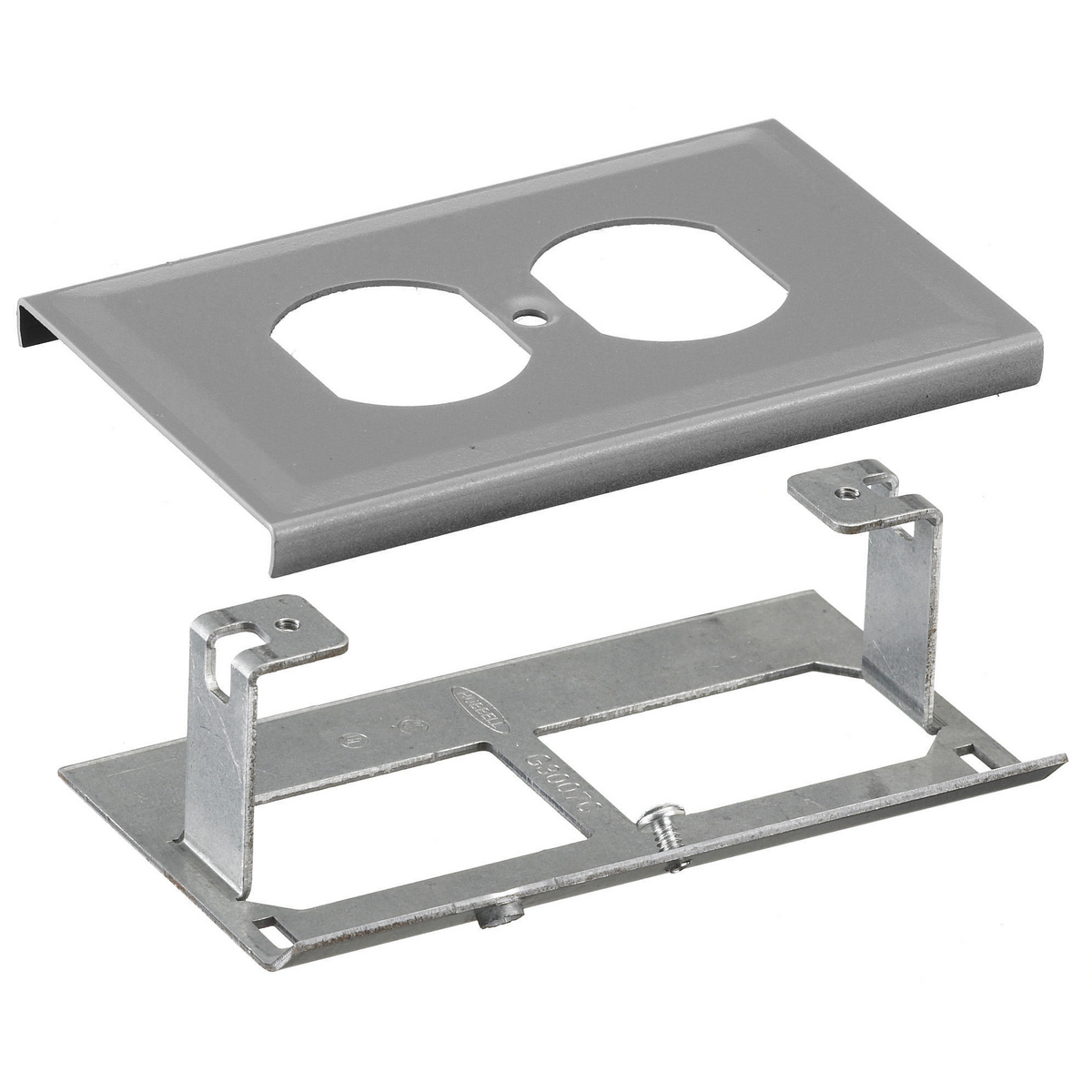 Metal Raceway, Plate, Duplex Opening, HBL3000 Series, Gray