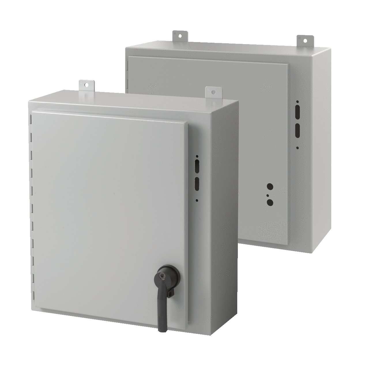 Disconnect Enclosure without Handle Type 12, 20x21.38x8, Gray, Steel