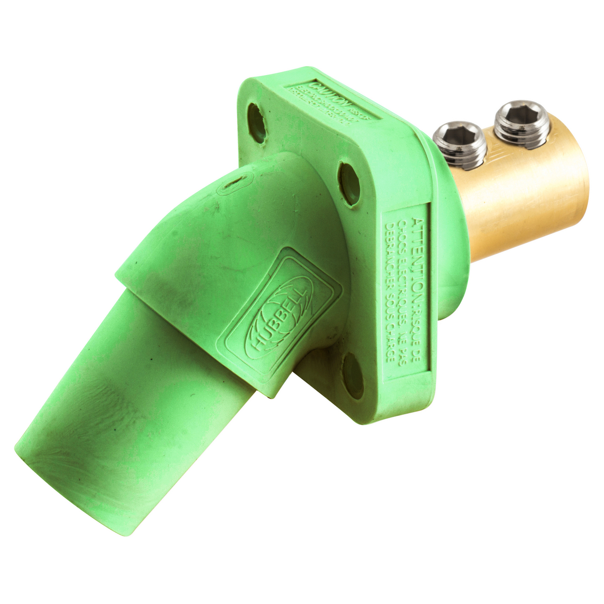 SINGLEPOLE, 300/400A ANG REC, SCRW, GN