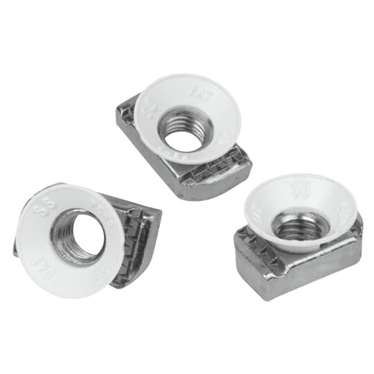 1/4 inch Nylon Cone Nut with GoldGalvfinish.For use with  A ,  C ,  E  and  H series channel.