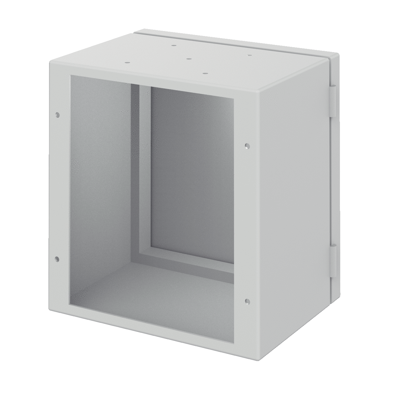 Rear-Access Body for InLine HMI Type 4, fits 250x250mm, Lt Gray, Steel