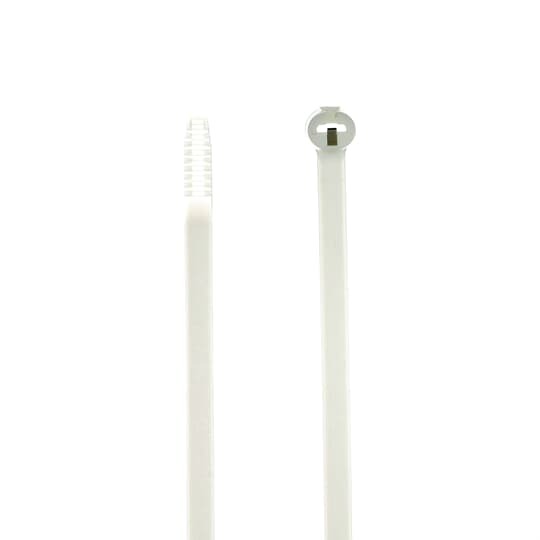 High Performance Cable Tie, Natural Color Nylon 6.6, Length of 617mm (24.3 Inches) for Bundle Diameter up to 177mm (6.97 Inches), Width of 6.9mm (0.27 Inch), Tensile Strength Rating of 534 Newtons (120 Pounds), Operating Temperature of -60 Degrees Celsius (-76 F) to 85 Degrees Celsius (185 F)