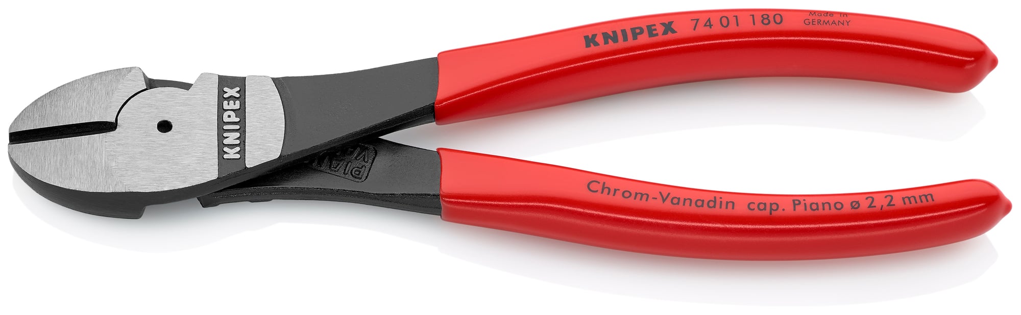 High Leverage Diagonal Cutters, 7 1/4 in., Plastic Coating
