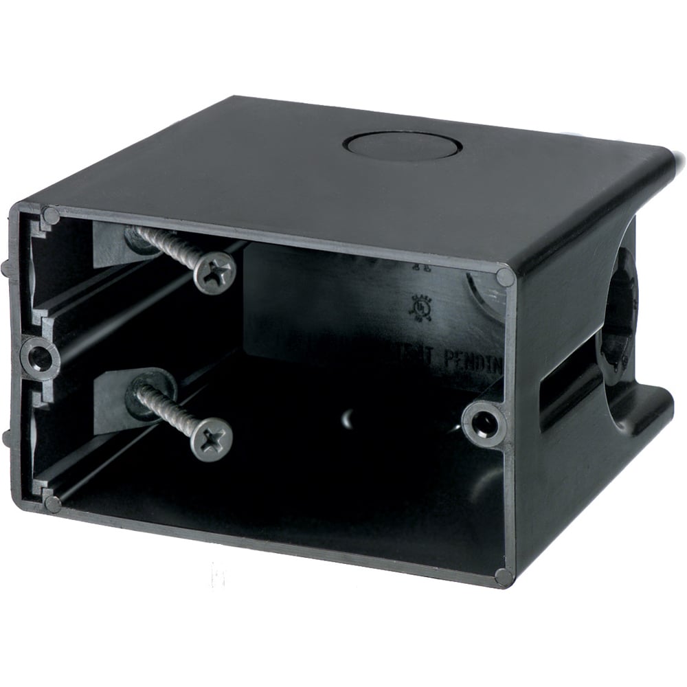 One Box Non-Metallic outlet boxes. Single Gang. Horizontal. 22.3 cu. in.