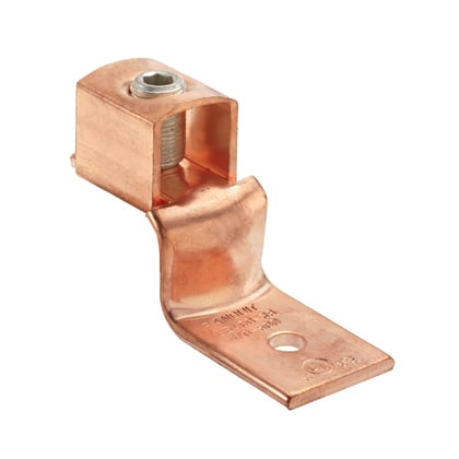 Copper Mechanical Lug, 1 Hole, 1 Barrel,