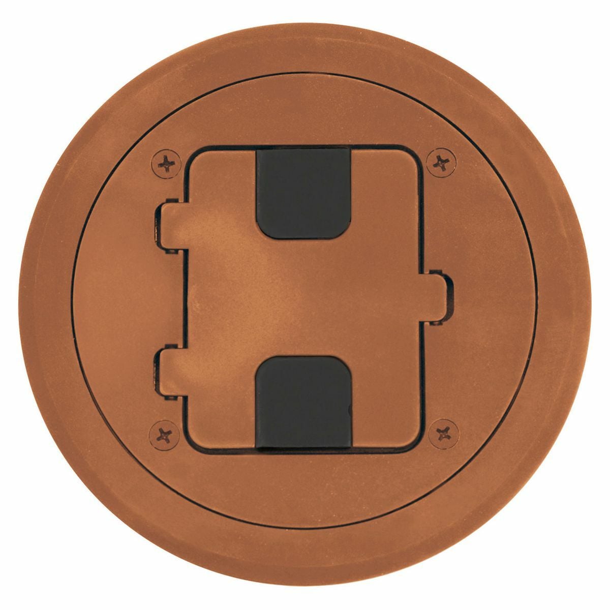 Hubbell Wiring Device Kellems, Floor and Wall Boxes, Door Only forRF400, Non-Metallic, Brown