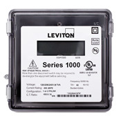 Series 1000, Dual Element Meter, 120/208/240V, 2PH, 3W, 200:0.1A ratio, Max 200A, Small Outdoor Enclosure, Gray