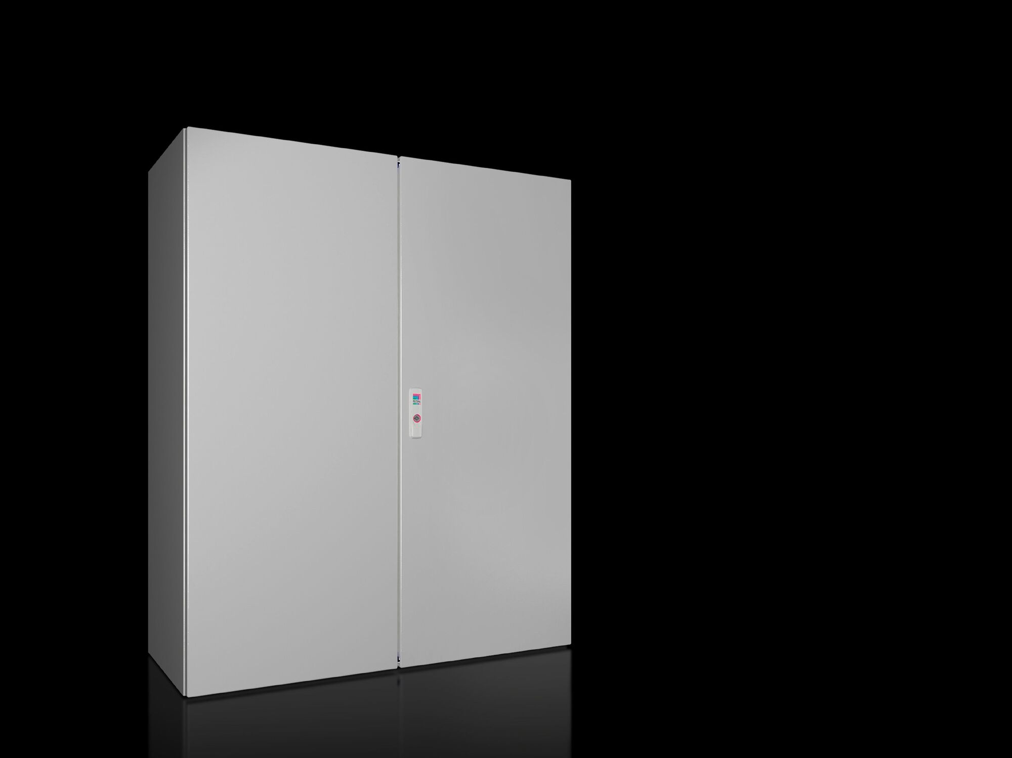 AX Compact enclosure, WHD: 1000x1200x400 mm, carbon steel, with mounting plate, two-door, with 3-point lock system