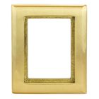 Flush Concrete Floor Box Series, 1-Gang Carpet Flange, Rectangular, 6.00" X 4.85", Brushed Brass
