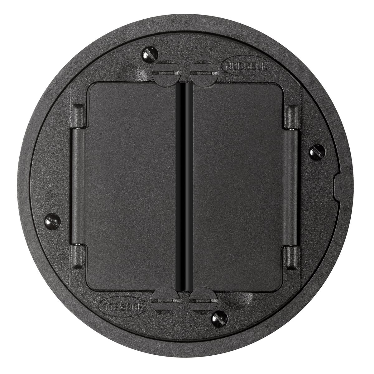 In-Floor Delivery Systems, SystemOne Universal Cover Tile Flange Assembly, Black Powder Paint Finish