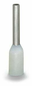 Ferrule; Sleeve for 0.5 mm² / 20 AWG; insulated; electro-tin plated; electrolytic copper; gastight crimped; acc. to DIN 46228, Part 4/09.90; white