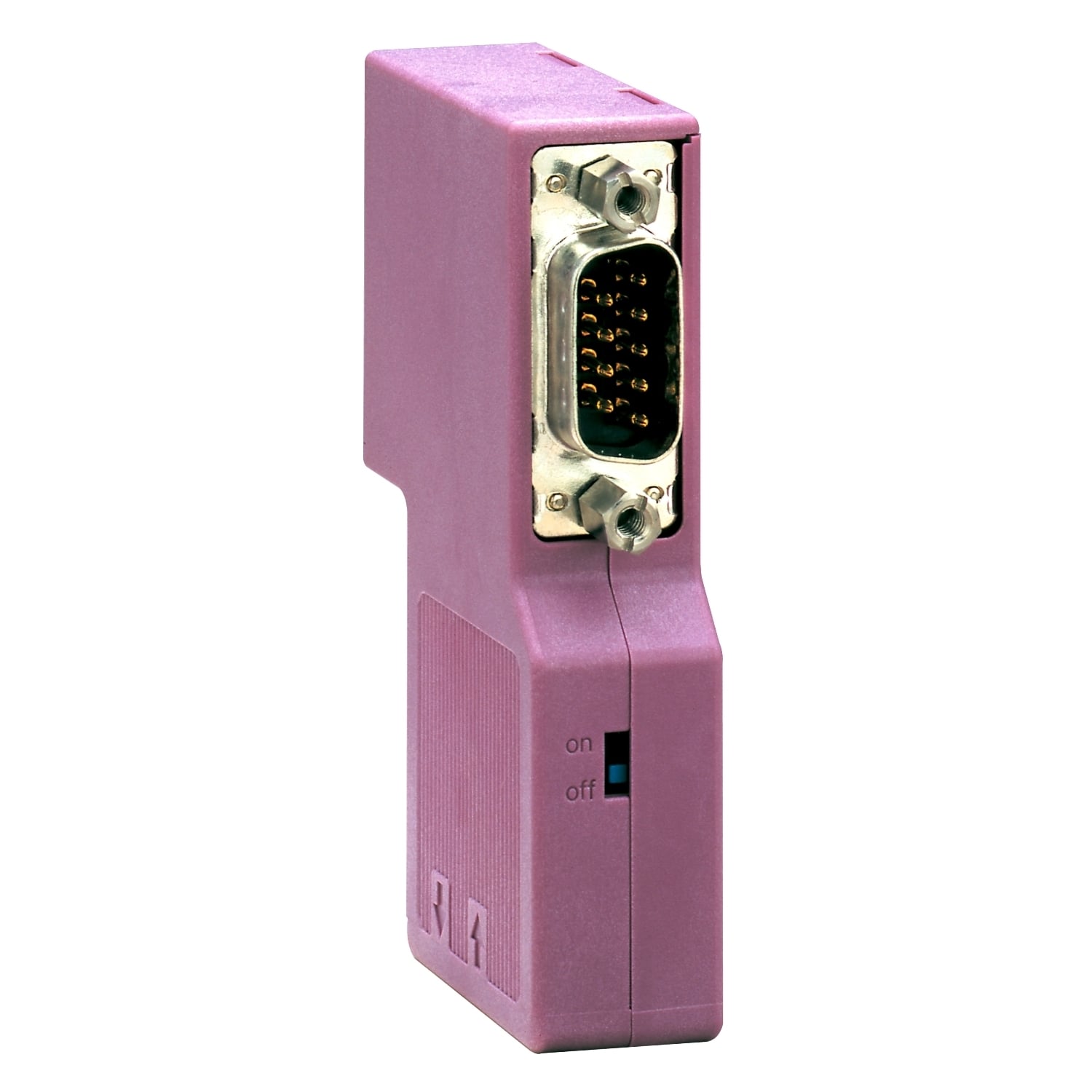 CANopen SUB-D9 female connector - bended at 90 w additional SUB-D9 - IP20