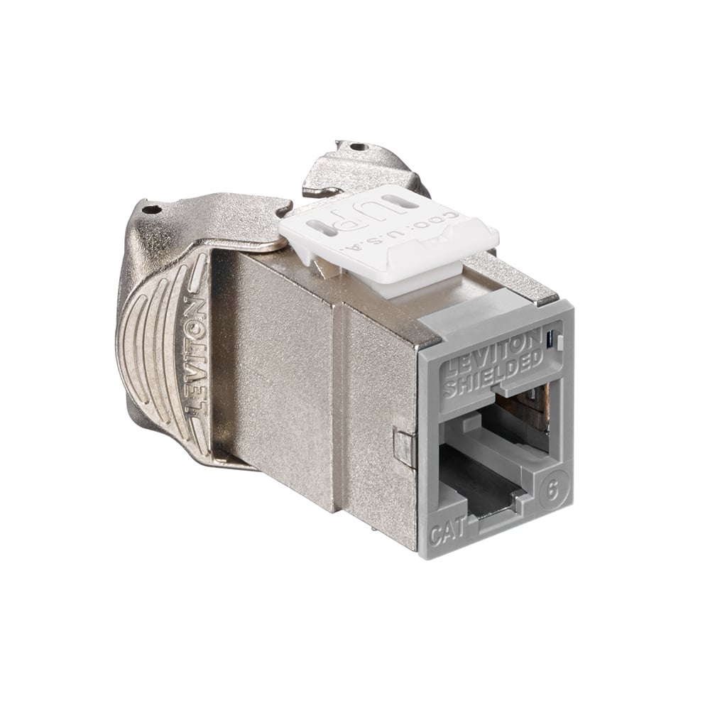 Atlas-X1 Cat 6 Shielded QuickPort Connector, Grey