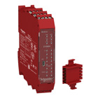 safety controller, Modicon MCM, 8 inputs 4 outputs, combined with backplane expansion connector, screw
