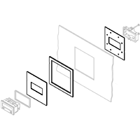PMK7A- Panel Mount Adapter Kit (1/4 DIN to DT8 CUB4 CUB5)