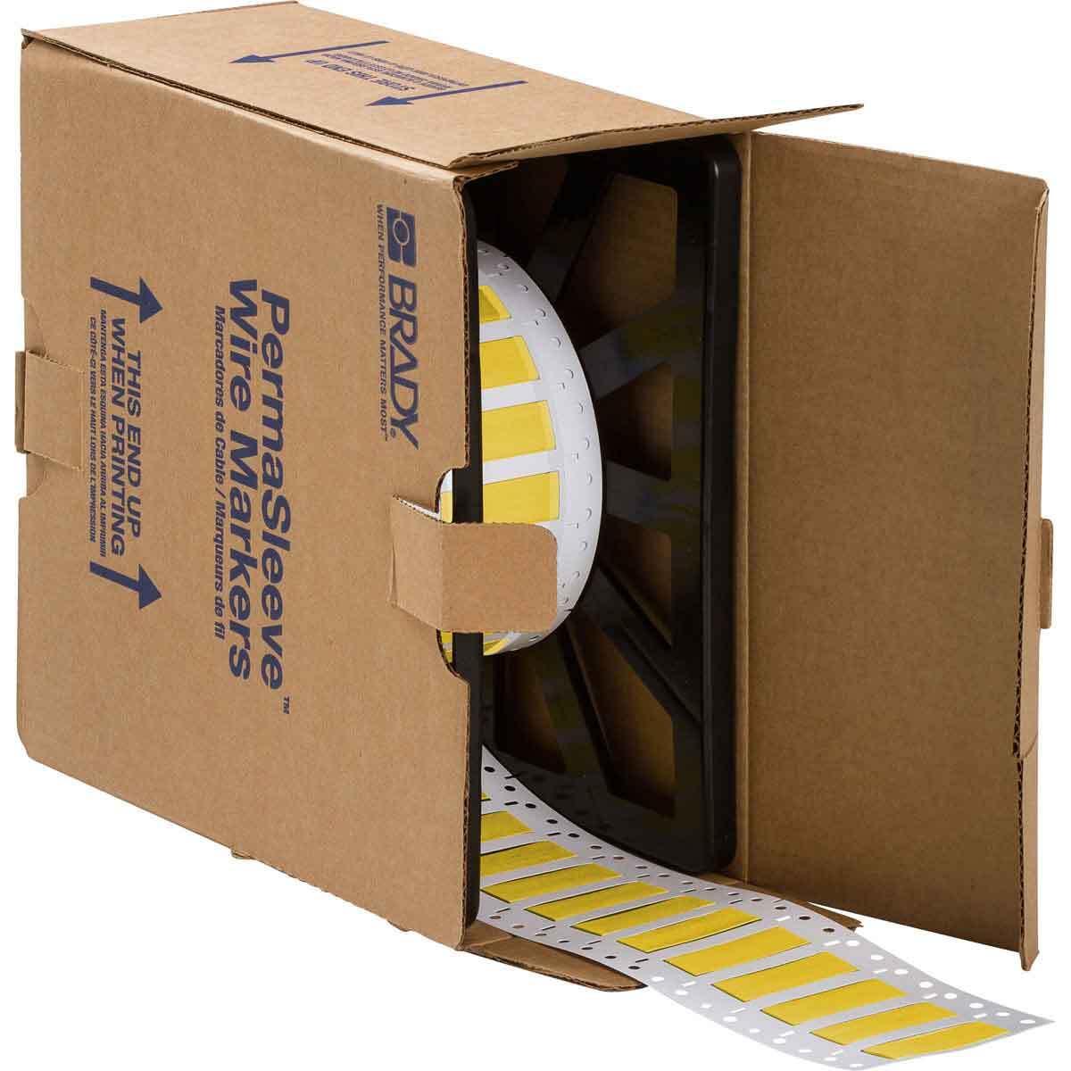 B-7641 Heat Shrink Sleeve 0.439 in H x 0.667 in W 1 Sided 3000/RL Rows 3 YL