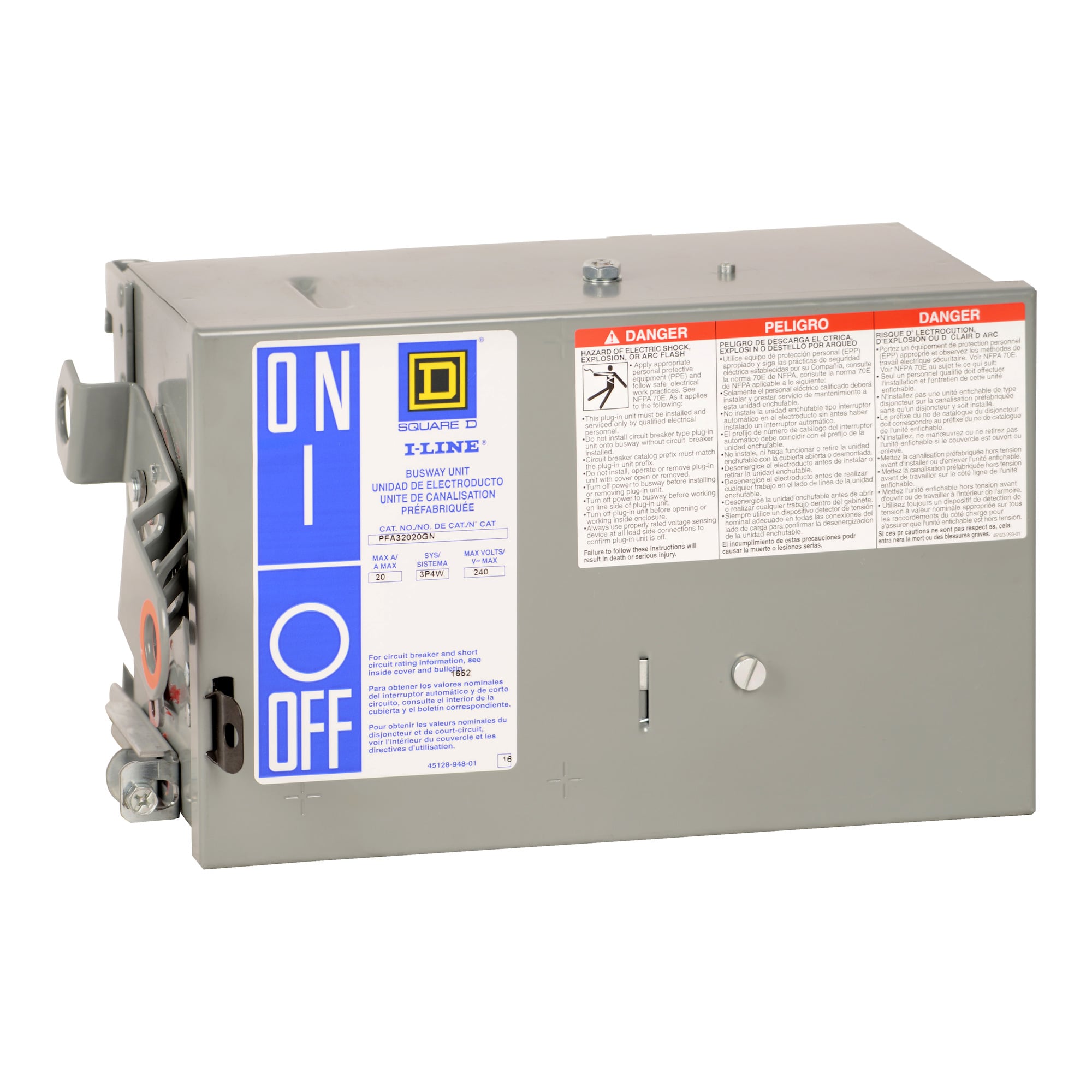 Busway I-Line Circuit Breaker Plug-in Unit, 50A, FA Frame, 480V, 4 Wire