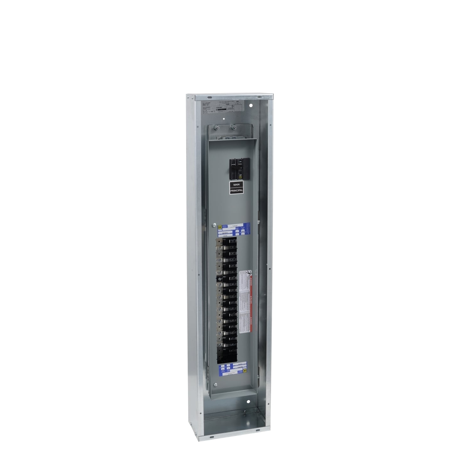 Panelboard interior, NQ, main lugs only, 225A, Cu bus, 30 pole spaces, 1 phase, 3 wire, 240 VAC, 48 VDC, column width