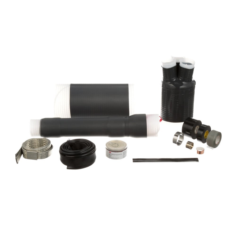 3M(TM) Cold Shrink QT-III, 3 Conductor Termination Kit 7695-T-150-3G, 1.18-1.51 in Cable Insulation O.D., 25 kV
