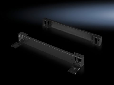 Base/plinth components, front and rear, 100 mm, Sheet steel, for TS, TS IT, SE, CM, TP, PC, IW, Solid