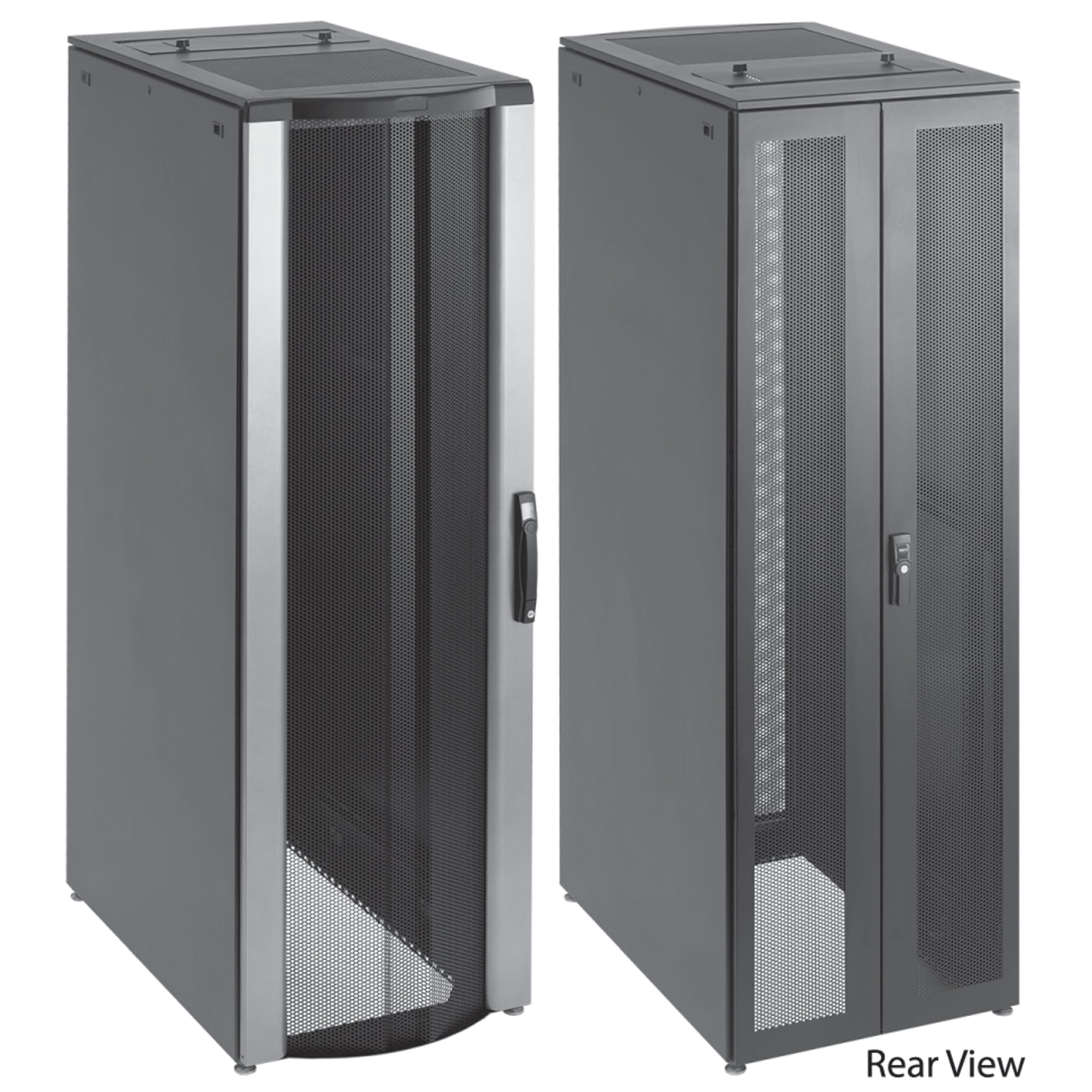 ProLine FloTek PC Server Cabinet with Sides, 2000x600x1000mm, Black, Steel