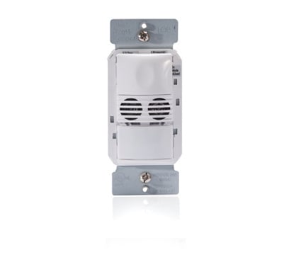 The DW-103 dual technology multi-way wall switch sensor combines the benefits of passive infrared (PIR ) and ultrasonic technologies, and can turn lights OFF and ON based on occupancy. It provides high sensitivity to small and large movements, appealing aesthetics and a variety of features. (ivory)