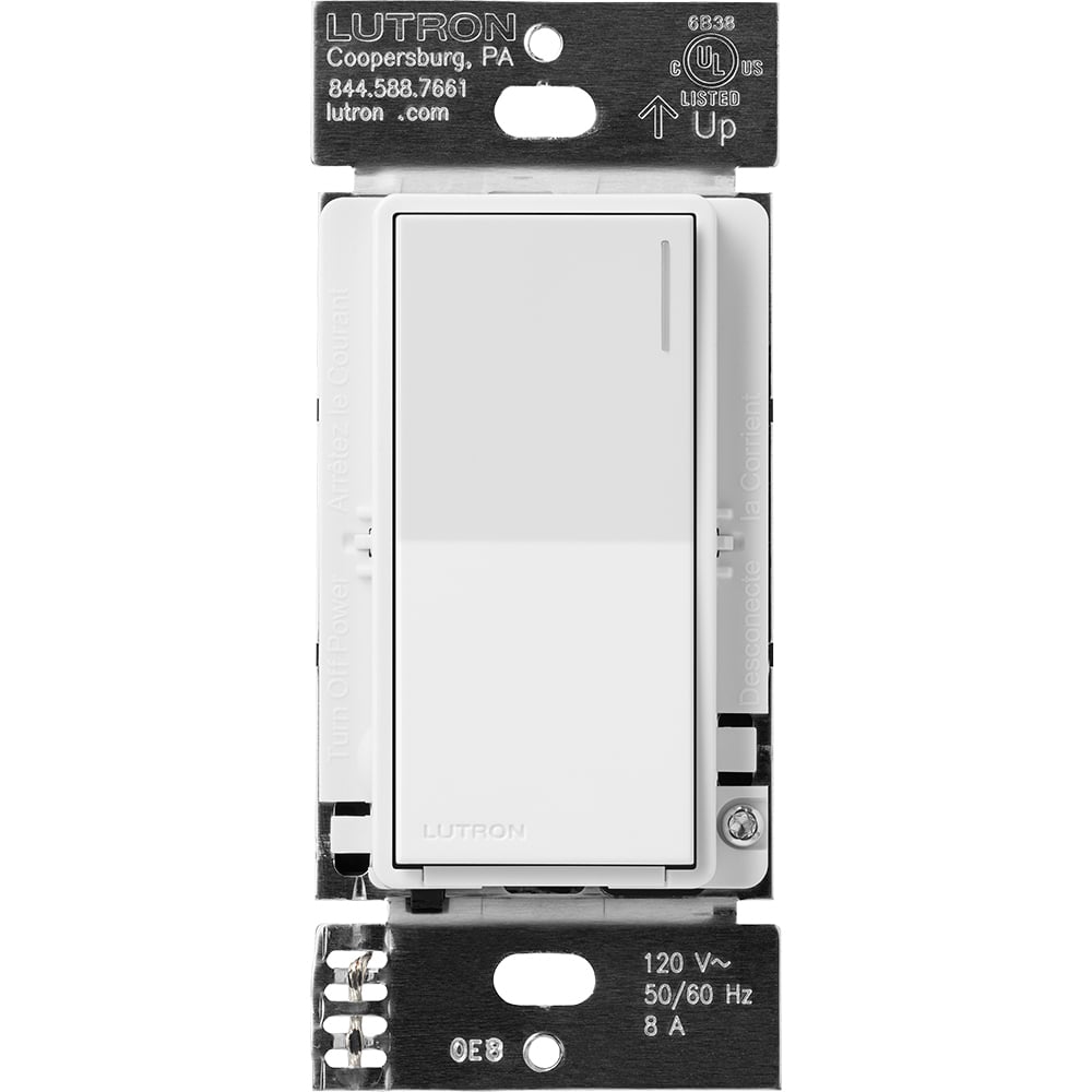 Sunnata Standalone Control Switch, 6 A Light, 1/10 HP 3 A motor neutral wire electronic switch, white