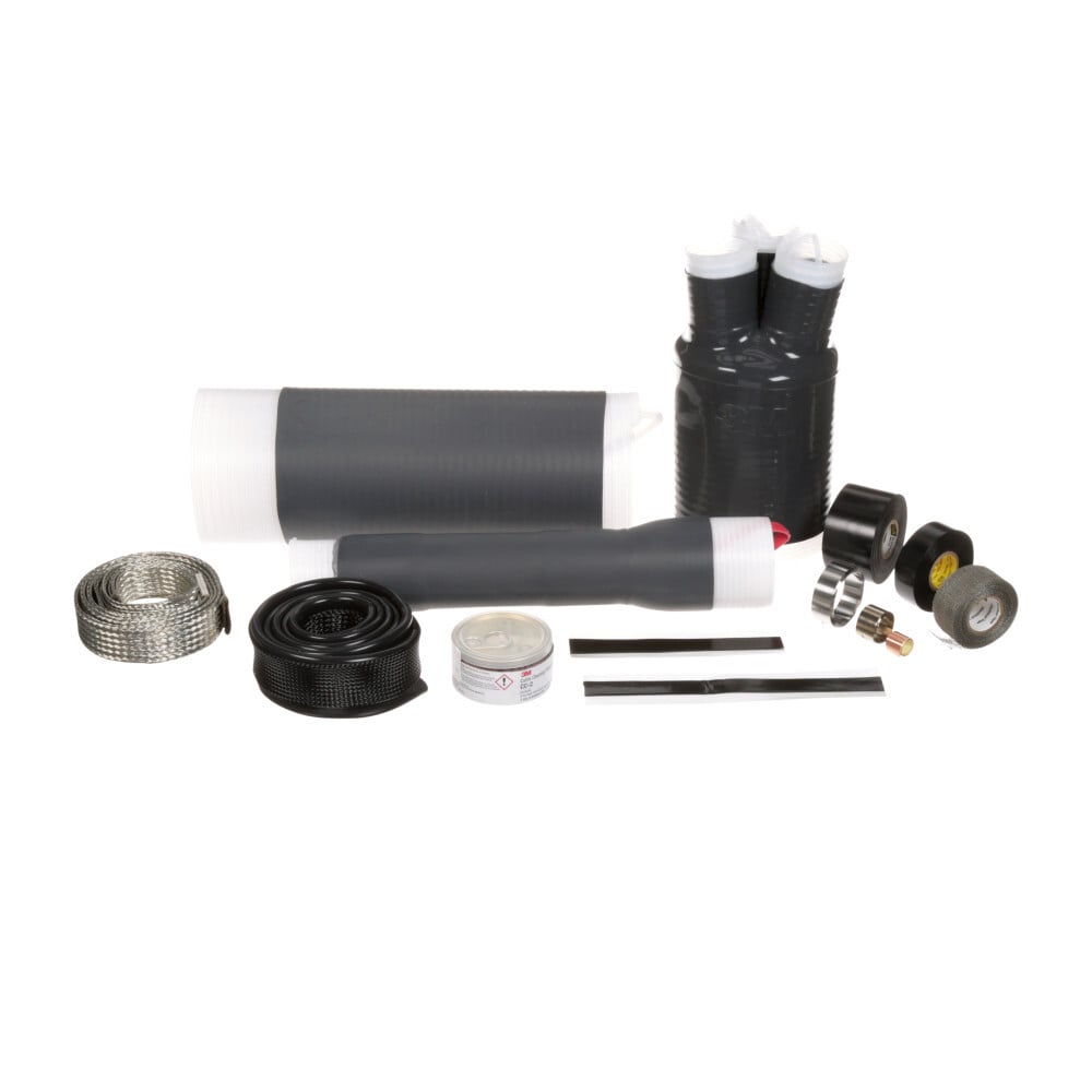 3M(TM) Cold Shrink QT-III, 3 Conductor Termination Kit 7624-T-110-3G, 0.92-1.18 in Cable Insulation O.D., 15 kV