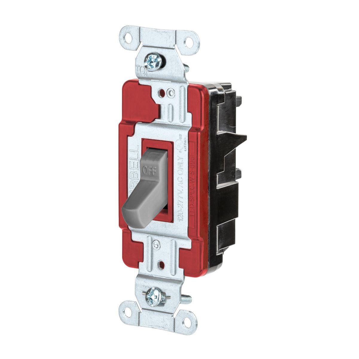 CSB120STGY EdgeConnect Commercial Toggle Switch, 120/277 V, 20 A, 2-Position Contact