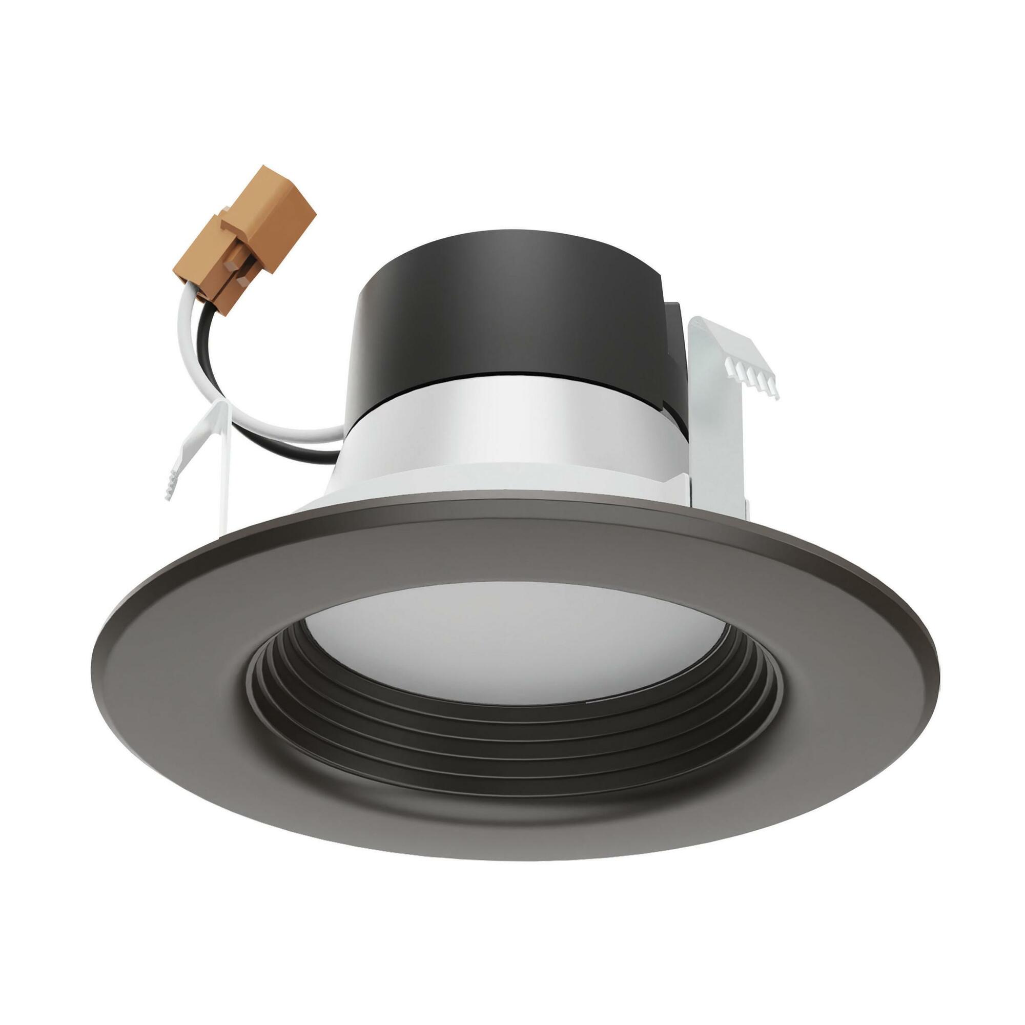 7 Watt - LED Downlight Retrofit - 4 Inch - CCT Selectable - 120 Volts - Dimmable - Bronze Finish