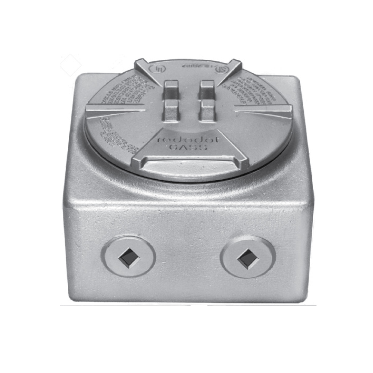 1 Inch Hazardous Location Internal Hub with Installed Green Ground Screw, Cover and Plugs, Body Aluminum, Cover Die Cast Aluminum, 31 Cubic Inch