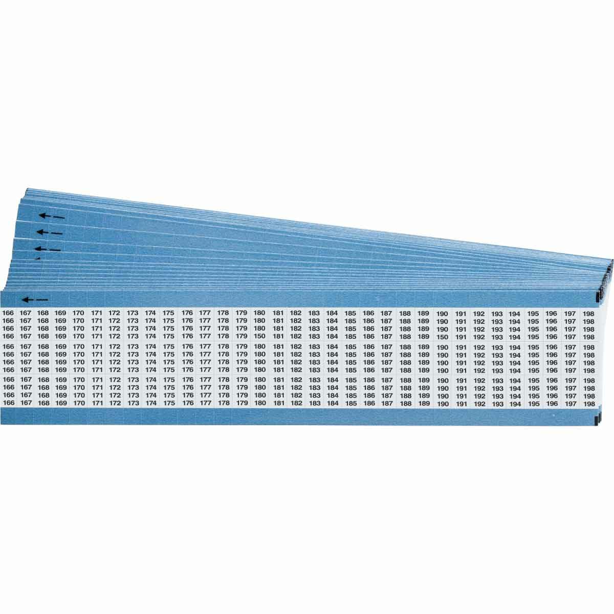 Wire Mkr,B702,0.5"H,111406,99/CQ,25CQ/PK