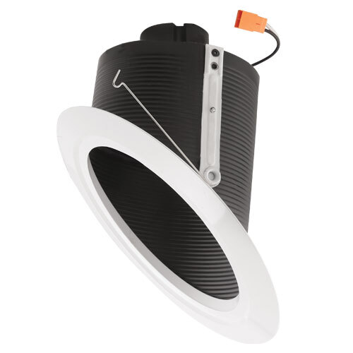 EL764CT5W 6 Inch Super Sloped Ceiling LED Baffle Inserts, White