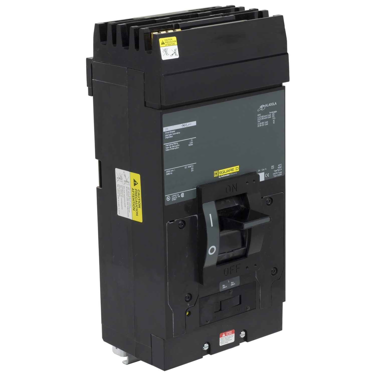 Circuit breaker, LH, I-Line, 350A, 2 pole, 25kA, 600VAC, 50kA, 250VDC, phase AC