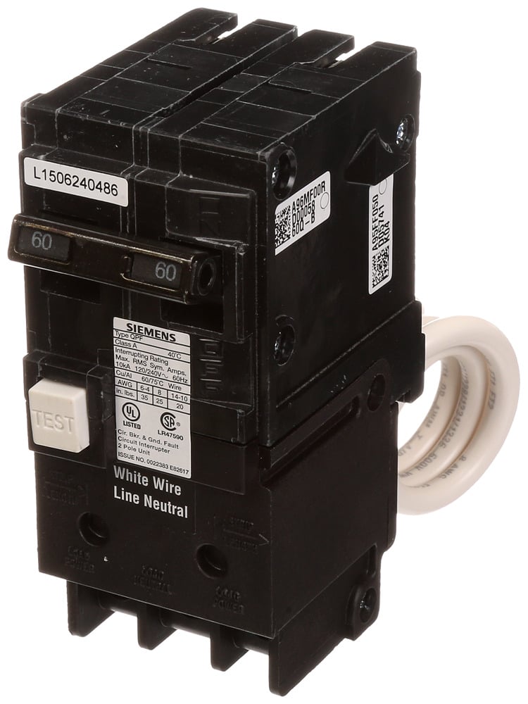 BRKR 50A 2P 120/240V 10K QPFB GFCI 5MA
