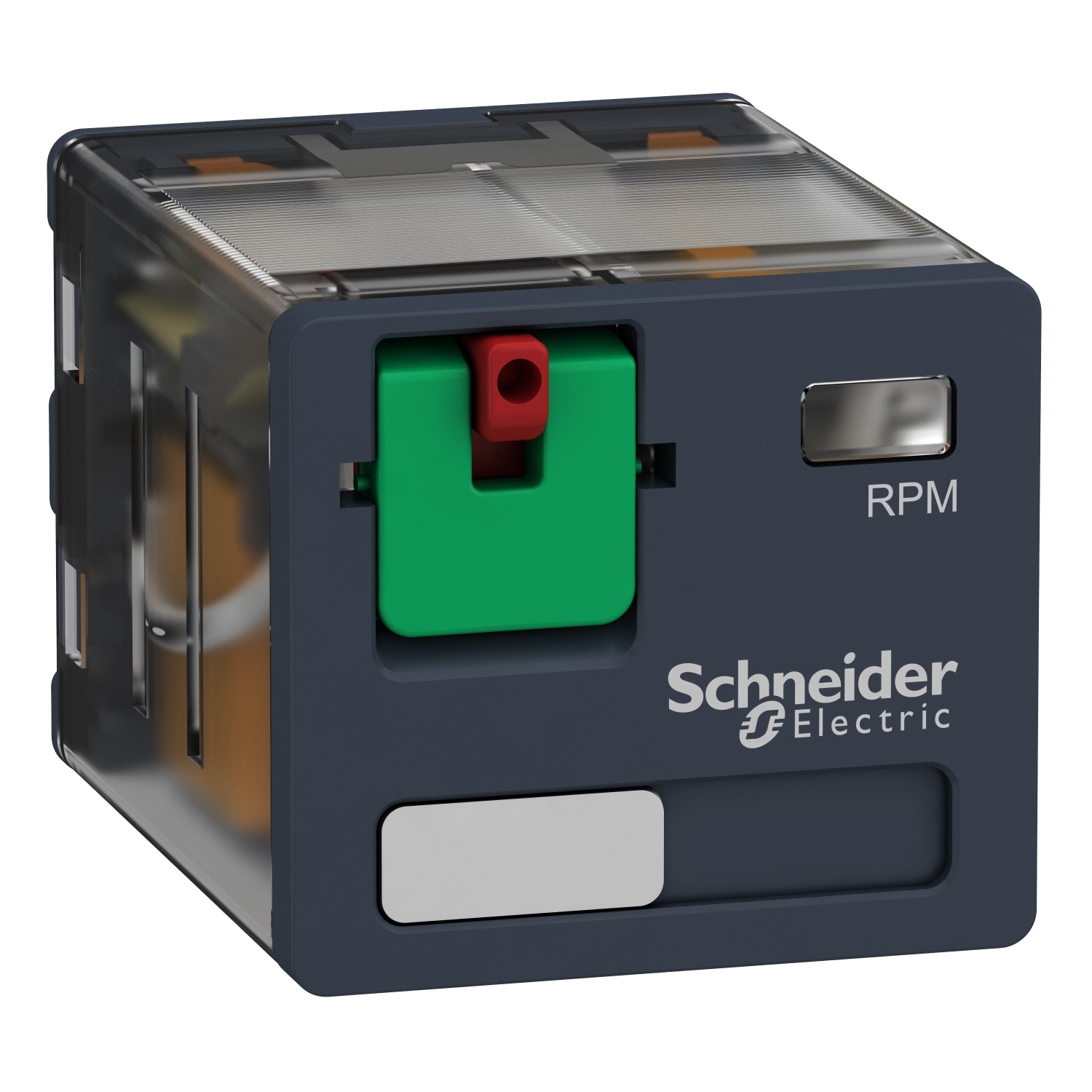 plug-in relay, Harmony electromechanical relays, 15A, 3CO, lockable test button, 120V AC