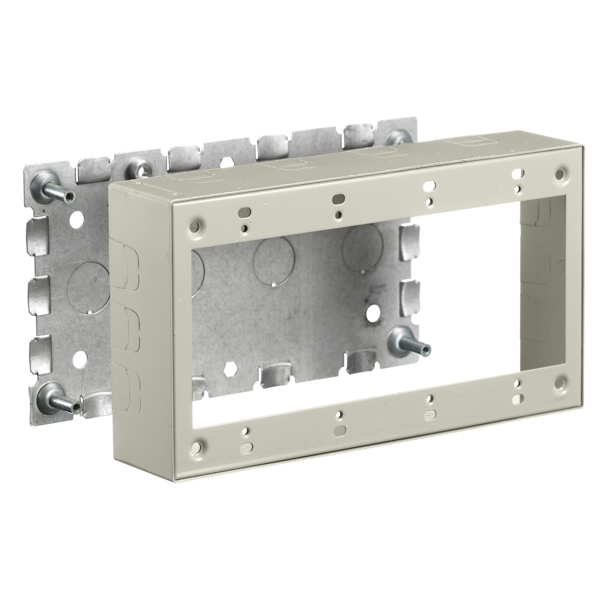 Metal Raceway Box, 4-Gang, Standard Depth, HBL500/700/750 Series