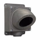 Eaton Crouse-Hinds series AJC back box and adapter assembly, 200A, Through feed, Cast aluminum, 2-1/2"