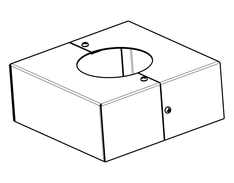 Poles 6 Inches Round Taper Pole Base Cover