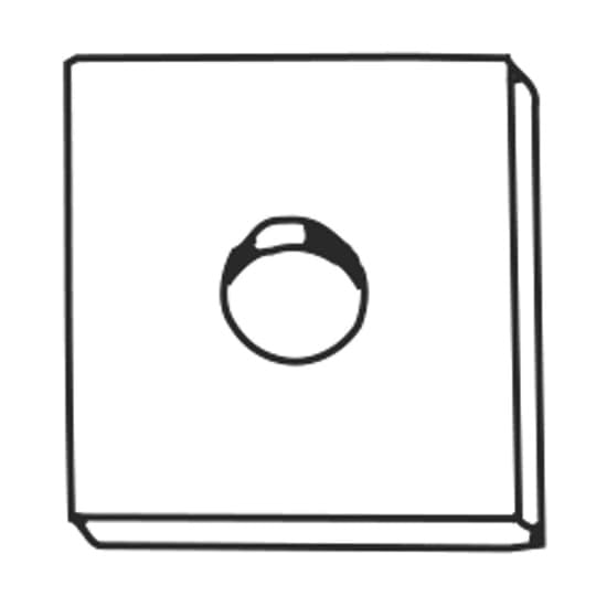 Washer, Square, Size 1/2 Inch, Steel