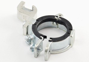 Split Bushing, Insulated, Grounding, Zinc Plated Steel, Size 1-1/4 Inch. 14-1/0 Grounding Lug