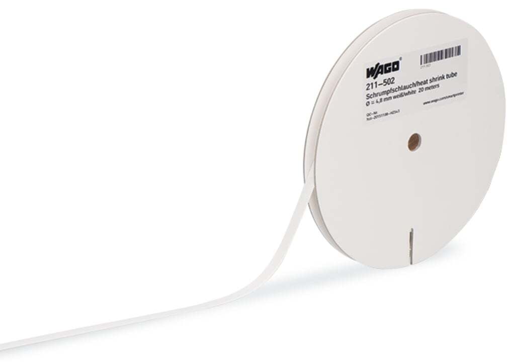 Shrink tube; for Smart Printer; Unshrunk diameter: 2.4 mm; white