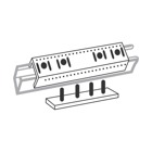 Joiner with Reinforcing Plate, Material Electro-Galvanized Steel, For use with A Series Channel