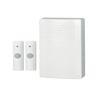 Wireless Door Chime Kit with 2 Pushbuttons, 4-1/4-Inch w x 5-7/8-Inch h x 1-3/4-Inch d